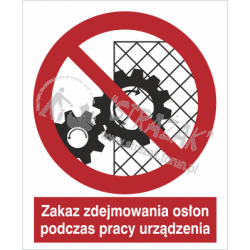 ZAKAZ ZDEJMOWANIA OSŁON...