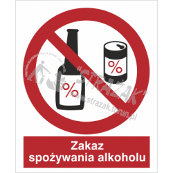 ZAKAZ SPOŻYCIA ALKOHOLU