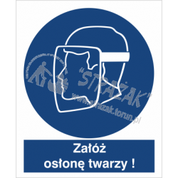 NAKAZ STOSOWANIA OSŁONY TWARZY