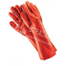 Rękawice gumowe 40cm czerwone