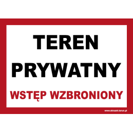 TEREN PRYWATNY. WSTĘP...