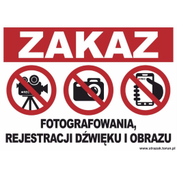 Zakaz fotografowania