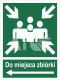 DO MIEJSCA ZBIÓRKI (W LEWO) - płyta fotoluminescencyjna