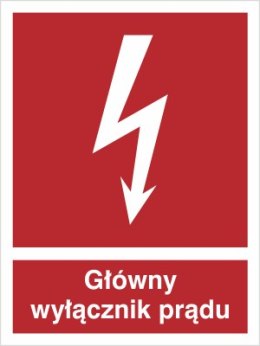 GŁÓWNY WYŁĄCZNIK PRĄDU