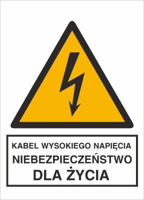 KABEL WYSOKIEGO NAPIĘCIA. NIEBEZPIECZEŃSTWO DLA ŻYCIA