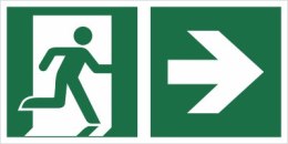 KIERUNEK DO WYJŚCIA EWAKUACYJNEGO W PRAWO