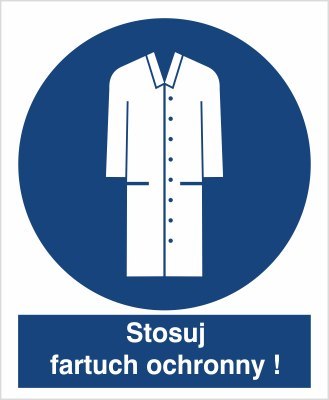 NAKAZ STOSOWANIA FARTUCHA OCHRONNEGO