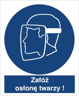 NAKAZ STOSOWANIA OSŁONY TWARZY