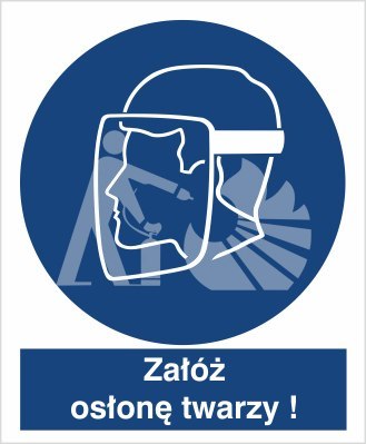 NAKAZ STOSOWANIA OSŁONY TWARZY