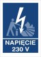 NAPIĘCIE 230V - płyta sztywna