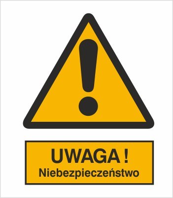 OGÓLNY ZNAK OSTRZEGAWCZY (OSTRZEŻENIE, RYZYKO NIEBEZPIECZEŃSTWA)