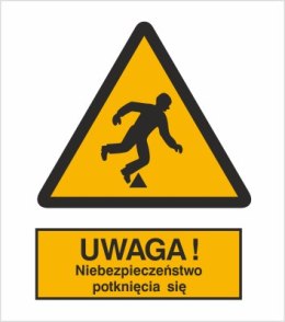 OSTRZEŻENIE PRZED NIEBEZPIECZEŃSTWEM POTKNIĘCIA