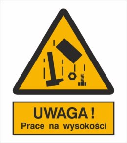 OSTRZEŻENIE PRZED PRACAMI NA WYSOKOŚCI