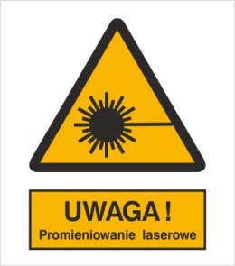 OSTRZEŻENIE PRZED PROMIENIAMI LASEROWYMI
