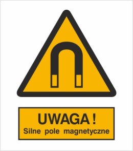 OSTRZEŻENIE PRZED SILNYM POLEM MAGNETYCZNYM