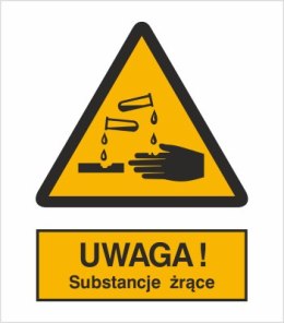 OSTRZEŻENIE PRZED SUBSTANCJAMI ŻRĄCYMI