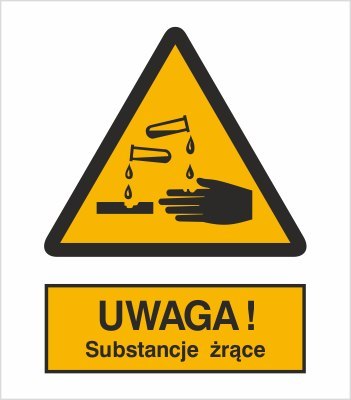 OSTRZEŻENIE PRZED SUBSTANCJAMI ŻRĄCYMI