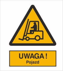 OSTRZEŻENIE PRZED URZĄDZENIAMI DO TRANSPORTU POZIOMEGO