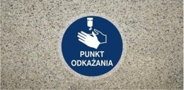 PUNKT ODKAŻANIA znak podłogowy antypoślizgowy