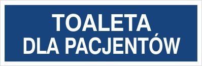 TOALETA DLA PACJENTÓW
