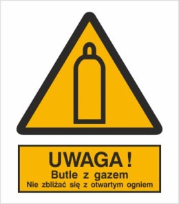 UWAGA! BUTLE Z GAZEM. NIE ZBLIŻAĆ SIĘ Z OTWARTYM OGNIEM