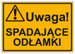 UWAGA! SPADAJĄCE ODŁAMKI