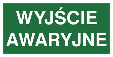 WYJŚCIE AWARYJNE