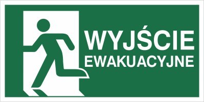 WYJŚCIE EWAKUACYJNE W LEWO