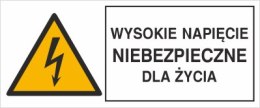 WYSOKIE NAPIĘCIE NIEBEZPIECZNE DLA ŻYCIA