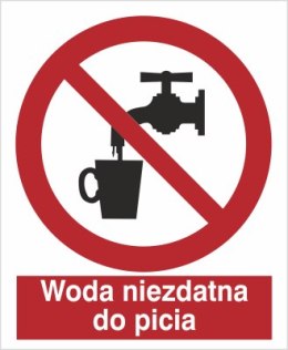 ZAKAZ PICIA WODY