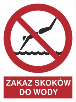 ZAKAZ SKOKÓW DO WODY