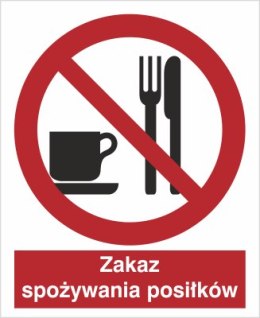 ZAKAZ SPOŻYWANIA POSIŁKÓW
