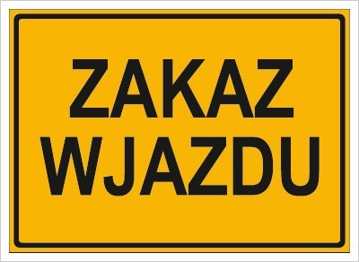 ZAKAZ WJAZDU