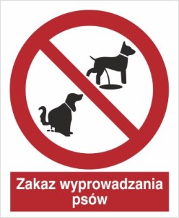 ZAKAZ WYPROWADZANIA PSÓW