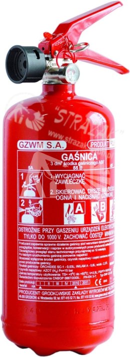 Gaśnica pianowa gastronomiczna GWF-3x ABF