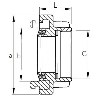 Nasada 25 GW 3/4" gwint wewnętrzny Nasada 25 GW 3/4" gwint wewnętrzny