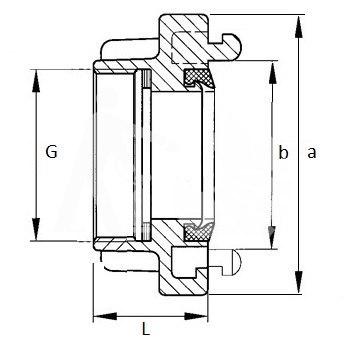 Nasada 25 GZ 3/4" gwint zewnętrzny Nasada 25 GZ 3/4" gwint zewnętrzny