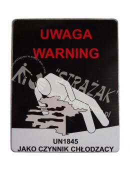 Tablica Warning 200x250mm