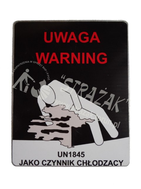 Tablica Warning 200x250mm