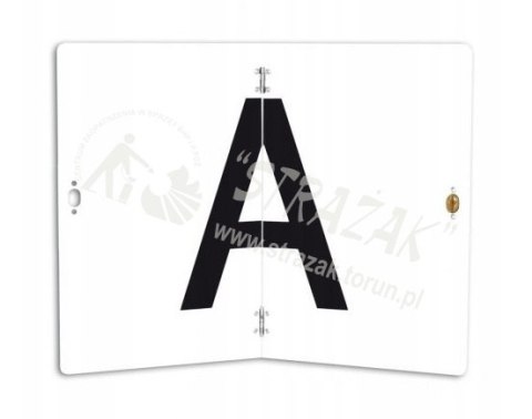 Tablica łamana „A" biała 30x40cm materiały wtórne