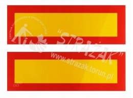Tablica wyróżniająca 565x200mm przyczepa lub naczepa (2sztuki)