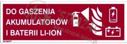 DO GASZENIA AKUMULATORÓW I BATERII LI-ON