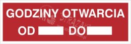 GODZINY OTWARCIA
