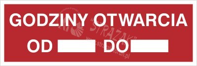 GODZINY OTWARCIA