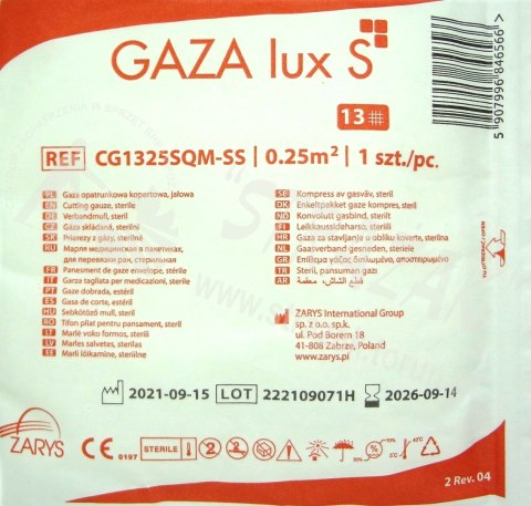 Gaza opatrunkowa 1/4 m²