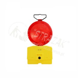 Lampa drogowa ledowa czerwona dwustronna