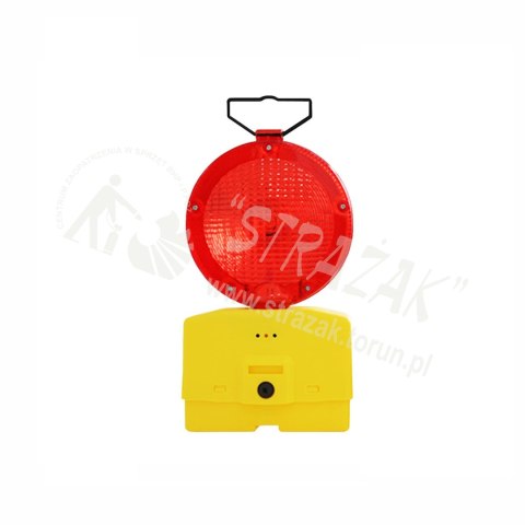 Lampa drogowa ledowa czerwona dwustronna Lampa drogowa ledowa czerwona dwustronna