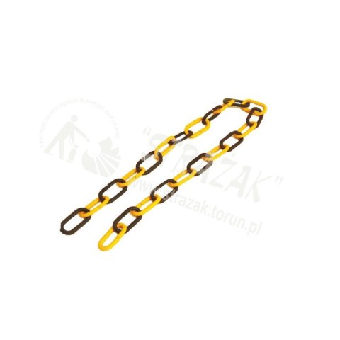 Łańcuch plastikowy żółto-czarny Łańcuch plastikowy żółto-czarny