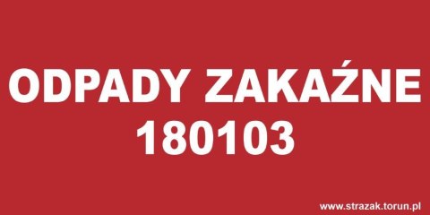 ODPADY ZAKAŹNE 180103