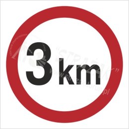 OGRANICZENIE PRĘDKOŚCI DO 3KM